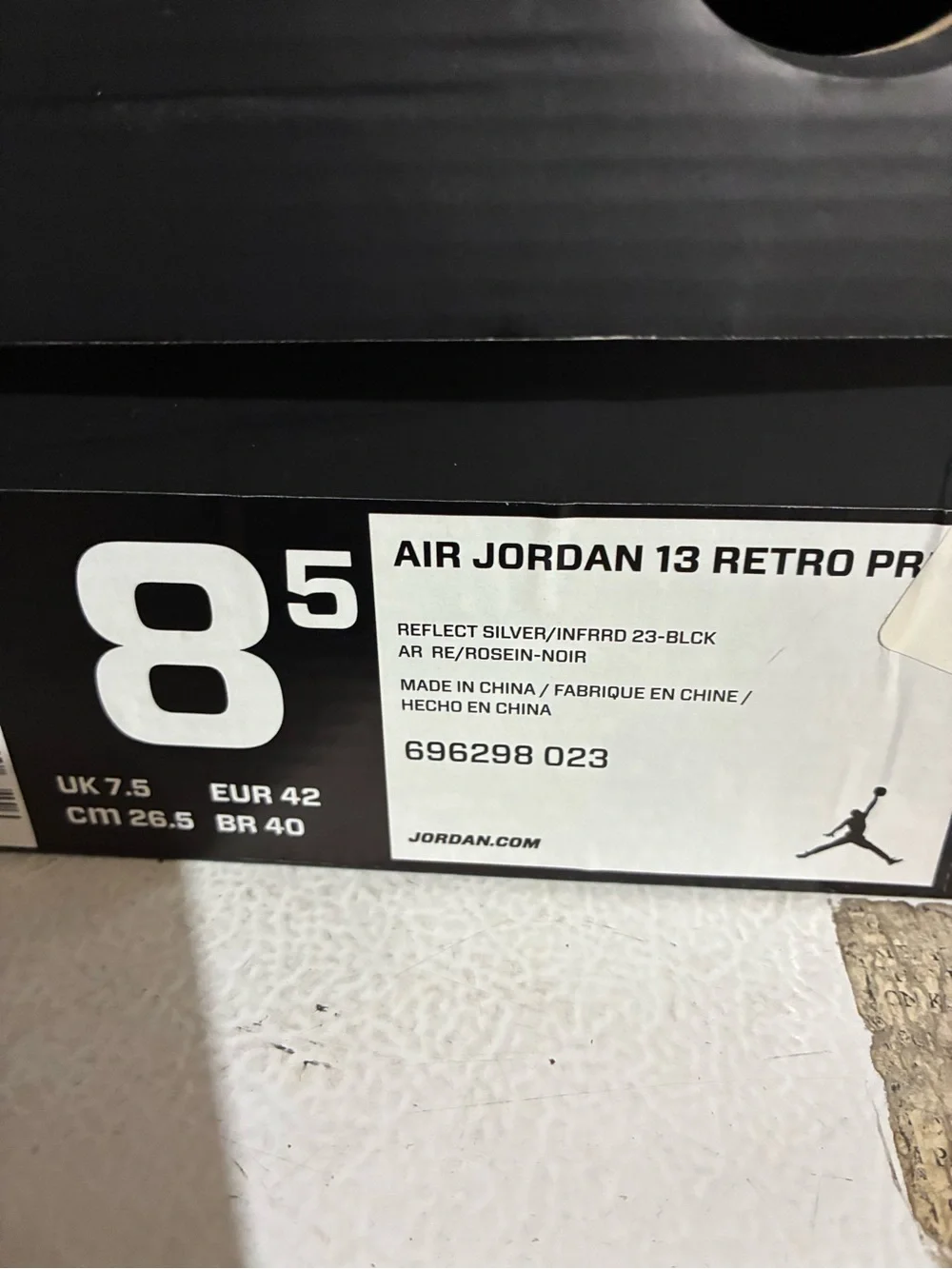 Jordan reflective silver
